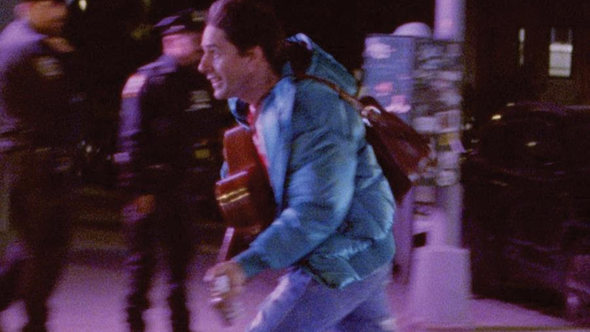 Cover art for Juan Wauters’ single “Manejando Por Pando” from the album MVD LUV