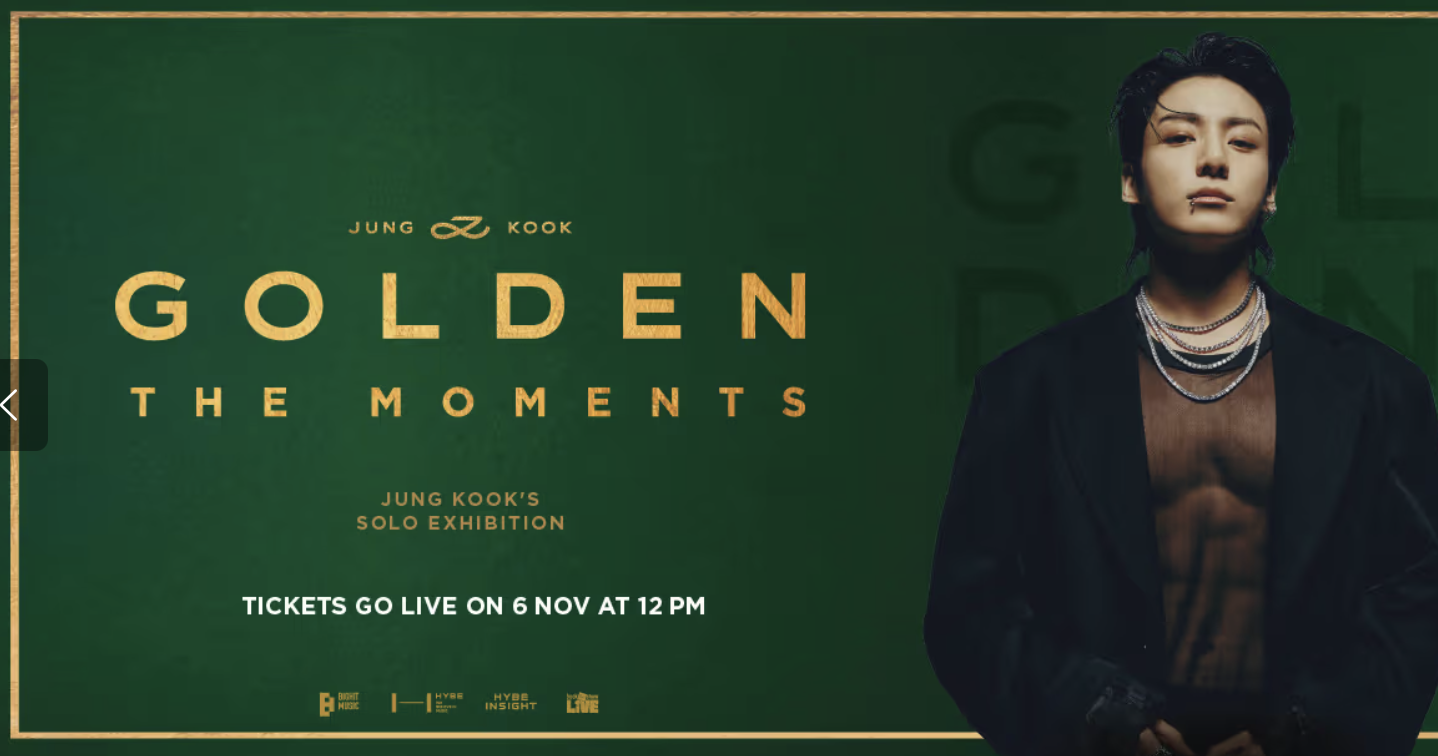 HYBE launches India’s first official BTS event with Jungkook’s GOLDEN exhibit in Mumbai.
