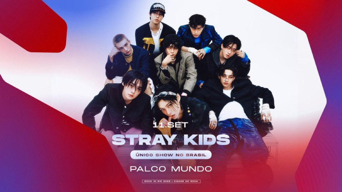 Stray Kids will lead the September 11, 2026, lineup at Rock in Rio, marking the festival’s first-ever K-pop headliner.