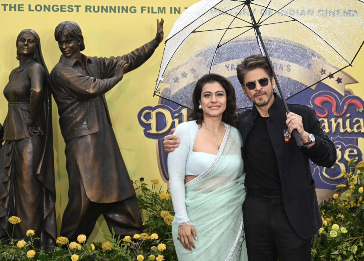 Shah Rukh Khan and Kajol unveil DDLJ statue in London as film makes history