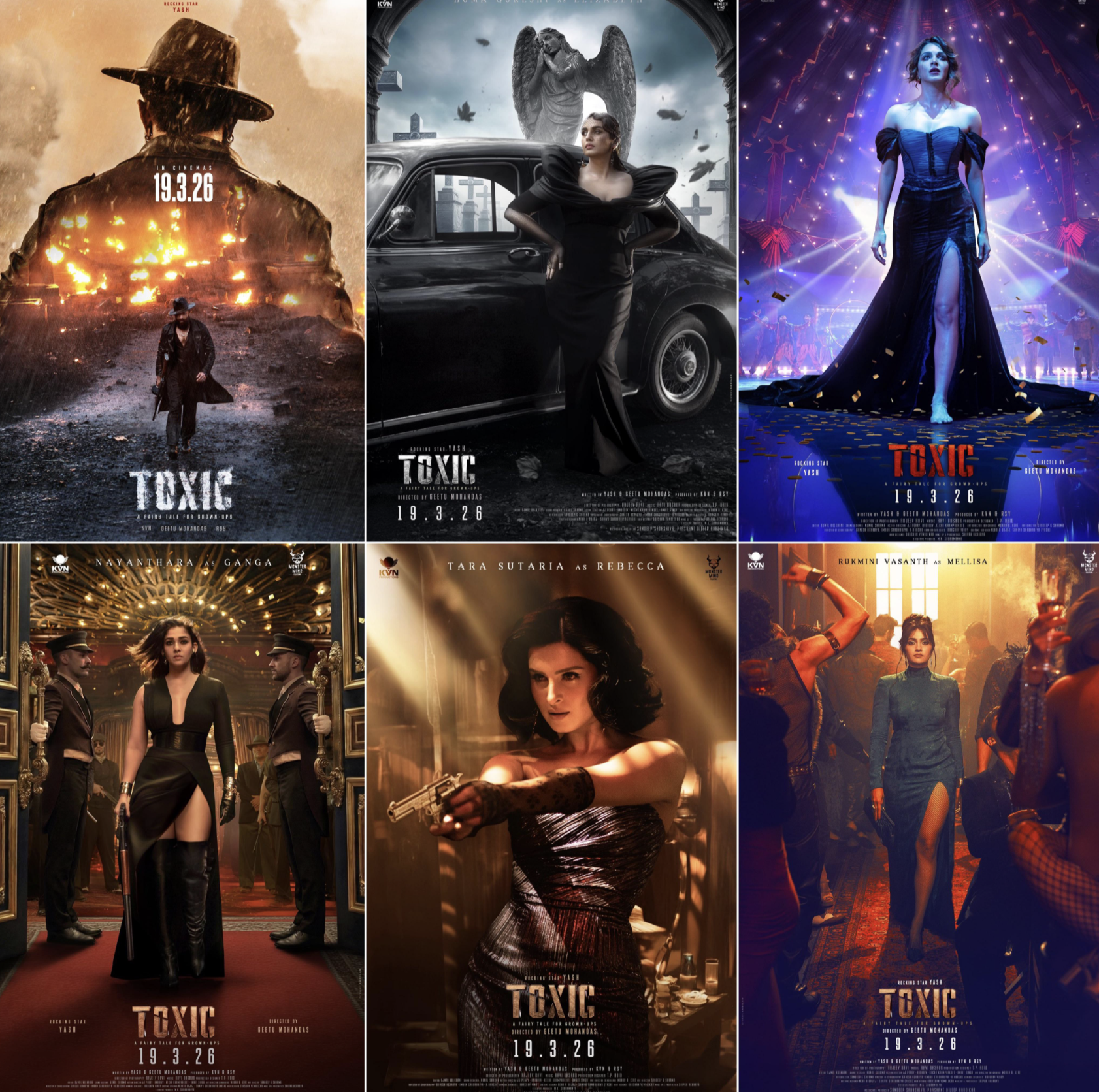 ‘Toxic’ buzz : Anticipation for upcoming Yash film reach new heights amid character posters and video teaser release