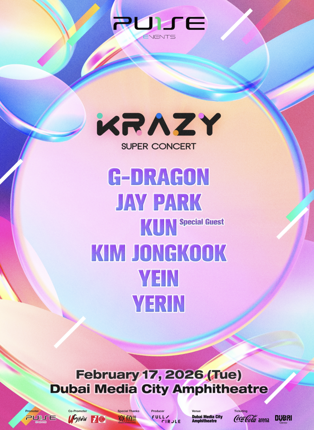 KRAZY Super Concert : G-DRAGON, Jay Park, KUN and more to light up Dubai with Asian music fest