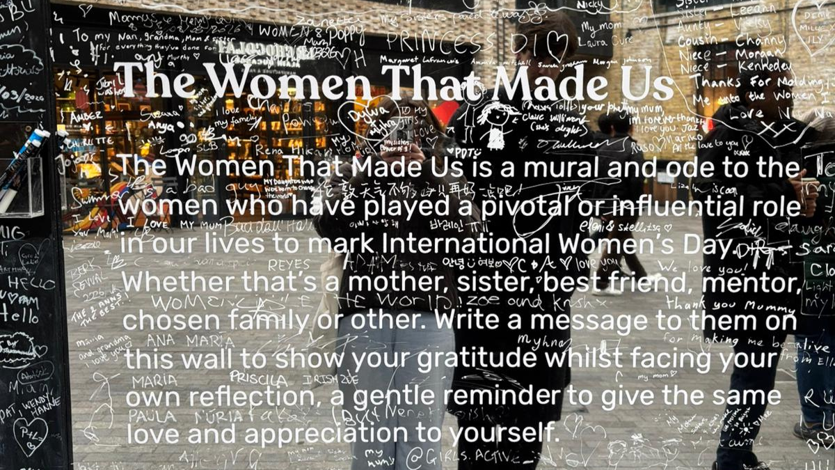 London’s ‘The Women That Made Us’ installation celebrates International Women’s Day 2026