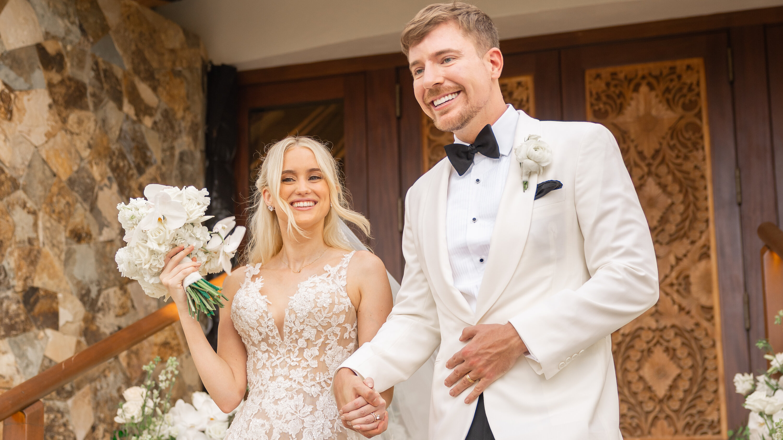 MrBeast marries longtime girlfriend Thea Booysen in intimate Necker Island wedding